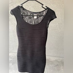 Wet Seal black bodycon short dress